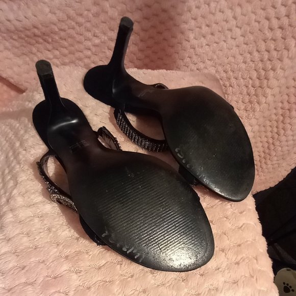 Womens High Heels Embellished Rhinestone Strap - Picture 4 of 5